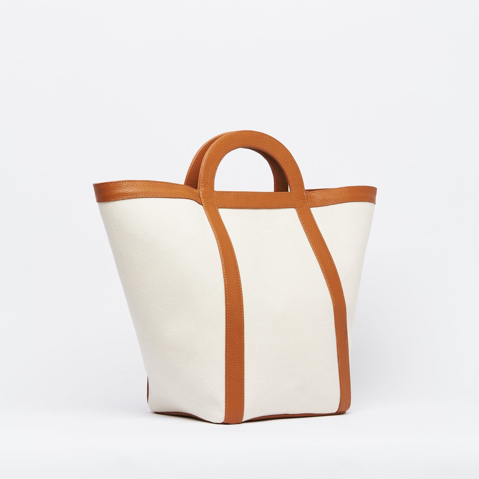 atuel tote bag in canvas and leather